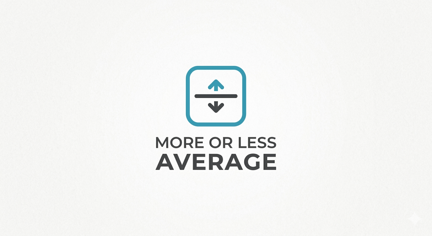 More or Less Average Blogger